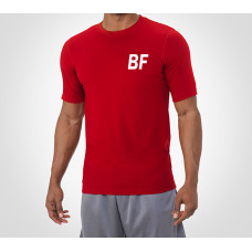 Red Summer Men Gyms Tight T shirt